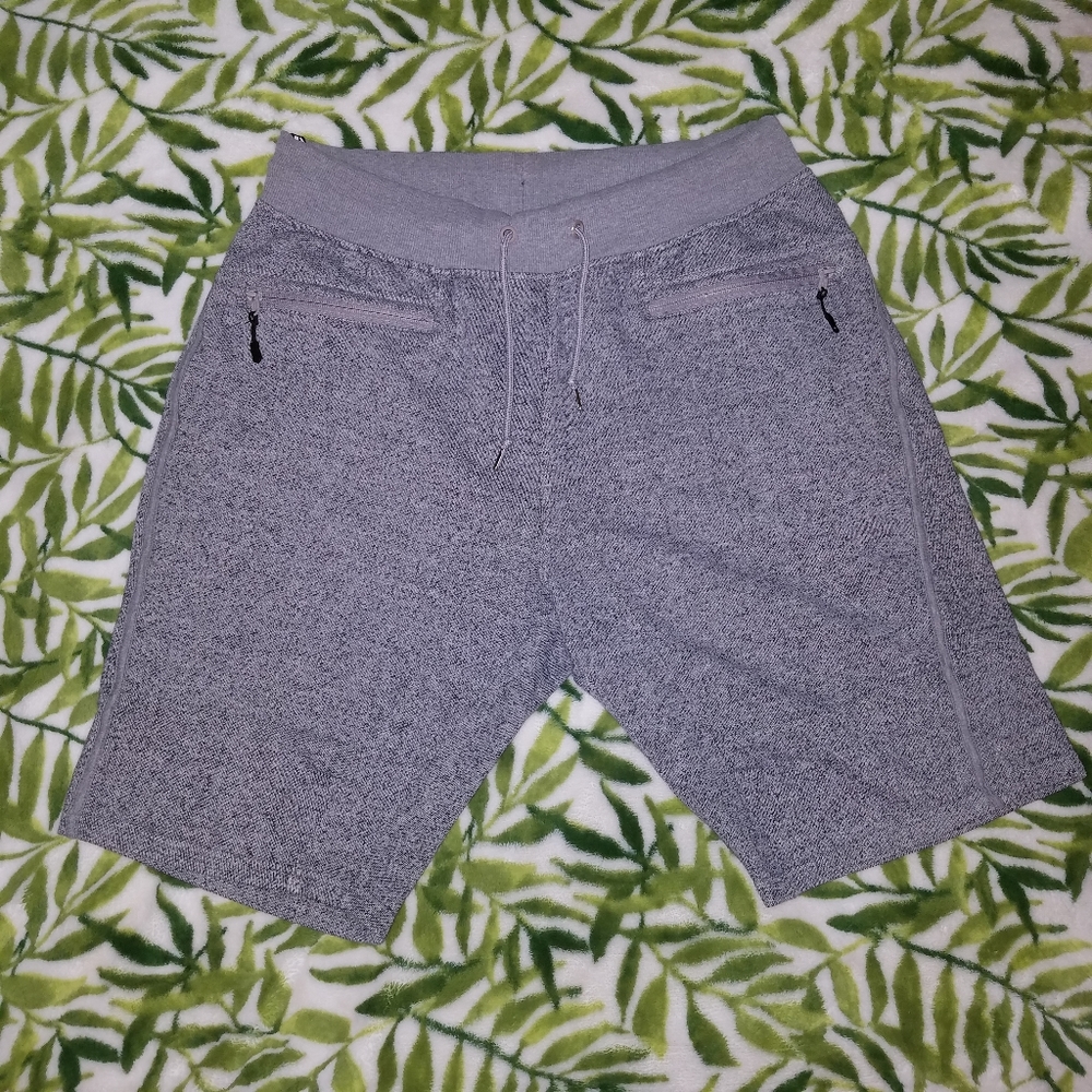 Gray Sweatpant Shorts